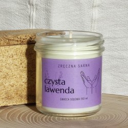 Czysta Lawenda - naturalna świeca sojowa